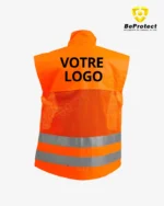 Gilet 3M Haute Visbilité Orange - Gilet de sécurité avec logo